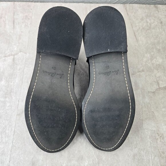 Sam Edelman Nina Combat Boots Sz 8.5 Black Leather Grunge Lace Up Hiker Booties - Picture 7 of 12